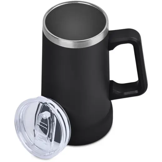 Urban Terrain Oribi Stainless Steel Vacuum Mug Black Open
